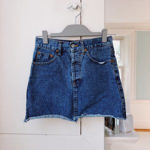 brandy melville: jean mini skirt